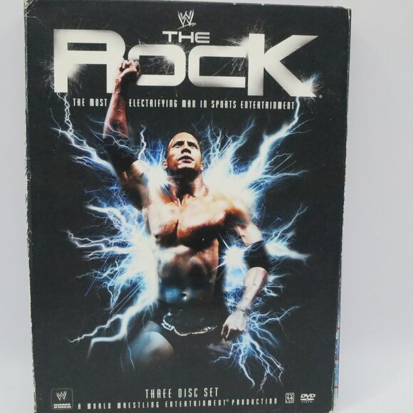 The Rock "The Most Electrifying Man in Sports Entertainment 3 Disc DVD Set WWE - Picture 1 of 9